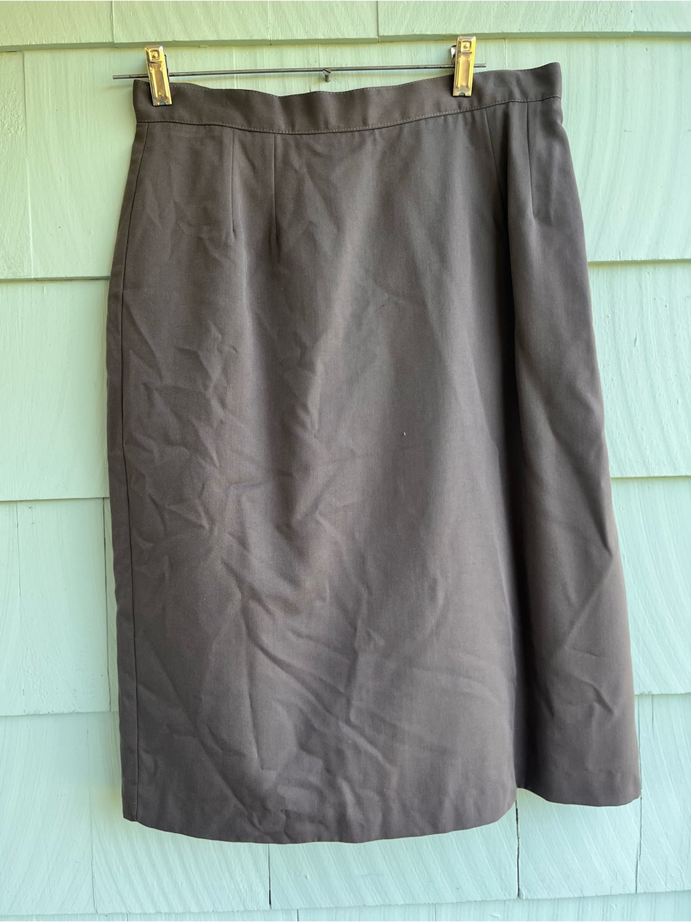 Sag Harbor Women's A-Line Skirt in Charcoal Gray